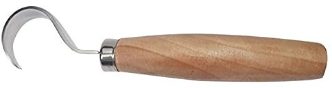 yjknwan adaptation 2PCS/Set Stainless Steel Woodcarving Cutter Woodwork Sculptural DIY Wood Handle Spoon Carving Knife Woodcut Tools complete