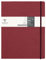 Clairefontaine 794432C - Notizbuch My.Essential Age Bag, Format B5 (19x25 cm), mit Fadenbindung, 96 Blatt nummeriert, dot/punktkariert, Papier elfenbein 90g, Bordeaux, 1 Stück