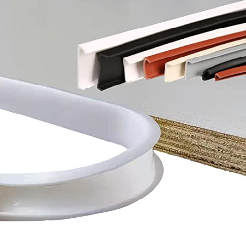 Ormein Kantenumleimer, Kantenumleimer selbstklebend, Kantenschutz Baby, Eckenschutz Kantenschutz, U-Förmig TPE Kantenband für Schrankreparatur, Möbelrestaurierung und Renovierung (U17mm*3m,beige)