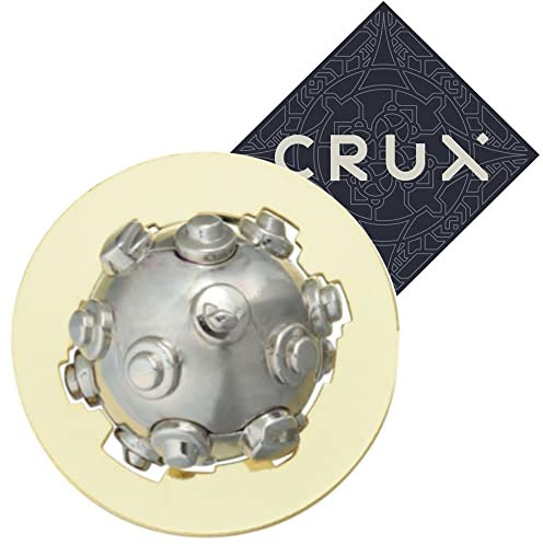 Hanayama and Crux Cast Planet Puzzle - Level 4 von 6 - ziemlich hart - inklusive Crux Aufkleber