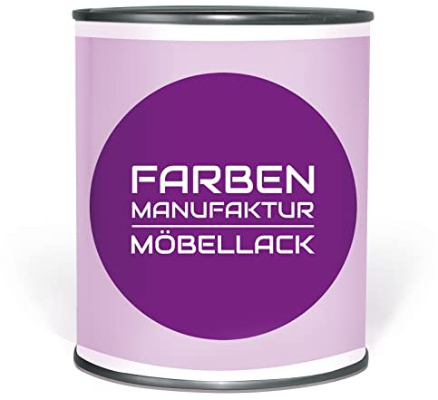 Farben Manufaktur Möbelfarbe Möbellack Holzfarbe Holzlack Shabby Chic Vintage Antik Holz RAL 1L, Farbe: ca. RAL 4008 Signalviolett