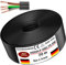 MAS Premium Von 5 bis 100m Kunststoffschlauchleitung H05VV-F 2, 3 oder 5 x0,75; x1; x1,5 oder x2,5 und 4G0,75 Flexible Leitung Kabel Leitung Gerätekabel (H05VV-F 4G0,75 SW, 70m)