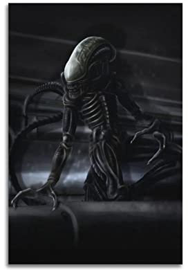 Alien Xenomorph Trilobite Leinwand-Poster, dekoratives Gemälde, Leinwand, Wandposter und Kunstbild, modernes Familien-Schlafzimmer, Dekoration, Poster, 20 x 30 cm
