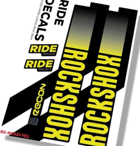 Ride Decals RockShox Recon Silver Boost MY21 (anno di costruzione 2023) - Giallo opaco