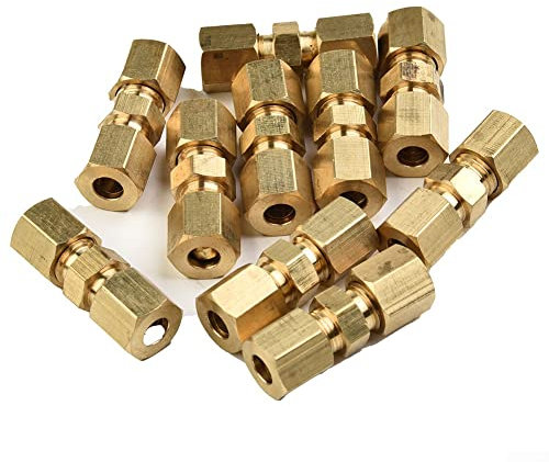 10 x Bremsleitungsverbinder für Bremsleitung ohne Bördelung 4,75 mm 3/16 Zoll