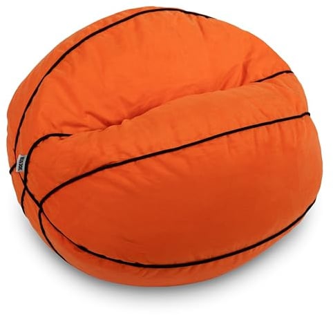 Big Joe Sportball-Sitzsack, Basketball-Plüsch, weiches Polyester, 0,8 m