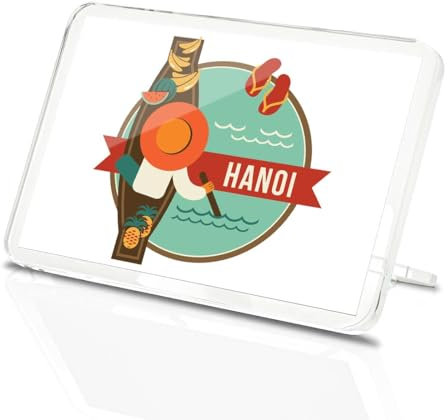 Classic Rectangle Magnet with Stand - Hanoi Vietnam Fun Travel Asia Holiday - Fridge Locker Office Whiteboard Toolbox #58810