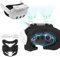 Face Cover Plus with Radiator for Meta/Oculus Quest 3 Accessories,Lycra Surface Comfortable repalcement for Meta Quest 3 Face Cover, Compatible with Quest 3 Fan Cooler Fogger (Quest 3 Face Cover)
