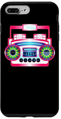 Hülle für iPhone 7 Plus/8 Plus Old School Retro Vintage Radio Boombox 80er Baby 1990er 90er