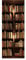 3D Papier Peint Porte Trompe l'oeil Sticker Poster Porte Trompe l'oeil Intérieure Muraux PVC pour Décoration Mur Salon Cuisine Chambre Salle de Bain 83x204 cm Bibliothèque