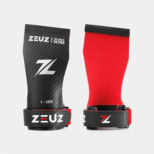 ZEUZ Ultra Grips Handscuhe für Crossfit, Fitness, Turnen, Gym, Calisthenics & Gymnastik - Fingerlose Hand Traininghandschuhe Griffe Herren & Damen - Unisex