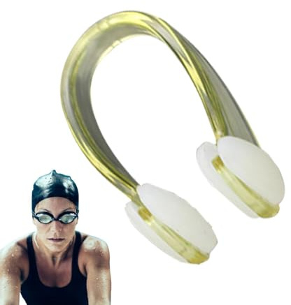 Nasenklammer für Tauchen, bequemer Nasenklammer, Schwimm-Nasenklammer, rutschfester Tauchclip, Schwimmschutz, weicher Silikon-Nasenschutz für Schwimmen, Unterwasser, Surfen, Tauchen, Schnorcheln