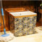 CNBYDK Lavandino per mocio da Pavimento Commerciale Portatile in Ceramica, lavabo per mocio Artistico, lavatoio per Uso Domestico, lavello in Ceramica Nera,