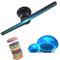 Holographic Fan, Naked-eye Holographic 3D Projector 3D Hologram Projector Advertising Display 1080P HD Trade Show LED Display Fan,for Businesses, Stores, Parties, Bars and More