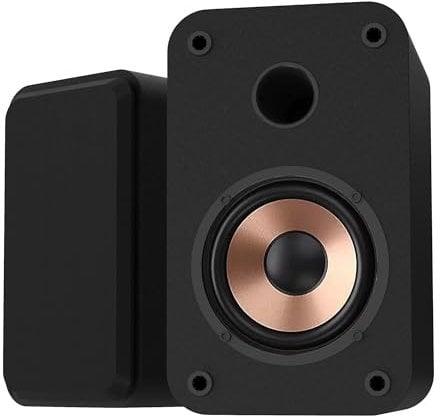 LP-42s Diffusori attivi da scaffale, Mini altoparlanti per PC da 30W RMS con connettività Bluetooth, USB, AUX-in, uscita per auricolari, uscite da 3 pollici Woofer