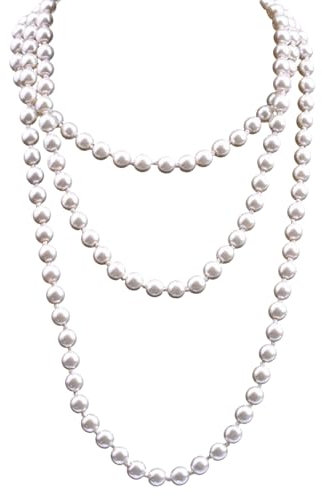 YueJieSelected Perlenkette (Beige Weiß)