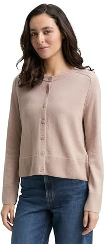 Tom Tailor Damen 1047700 Cardigan mit Rundhalsausschnitt