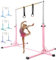 Reckstange kinder turnreck indoor outdoor,turnstange Gymnastikstange Kinder Gymnastics Bars for Kids mit 13 Höhenverstellbar, Turnreck Gymnastik Kinder Reck Reckanlage Horizontale Training Bar