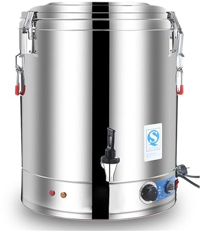 Bollitore Professionale Acqua Calda 40L/50L/60L/70L | Scaldacqua Industriale Inox con Termostato Digitale (30-110°C) per Ristoranti, Bar e Hotel