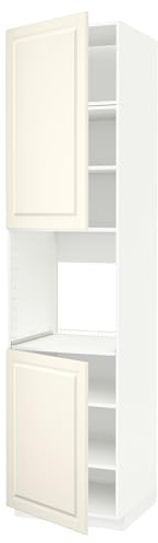 ProTuning METOD High cab f oven w 2 doors/shelves, white/Bodbyn off-white, 60x60x240 cm