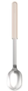 Mepal - Edelstahl-Schöpflöffel Chef it - Serviere deine Lieblingsgerichte mühelos - Liegt angenehm in der Hand - Spülmaschinengeeignet - Küchenutensilien - 32 cm - Chalk