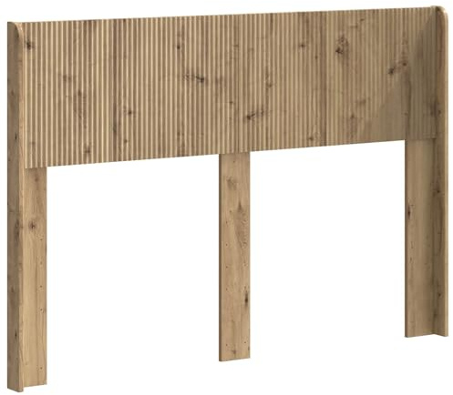 vidaXL Kopfteil Artisan-Eiche PB, Schlafzimmer, modernes Design, Kopfteil aus Holz, schlanker Stil, schicke Deko, praktisches Element für Deine Wohnung