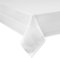 Damast Tischdecke weiß - 130 x 220 cm - bei 95°C waschbar