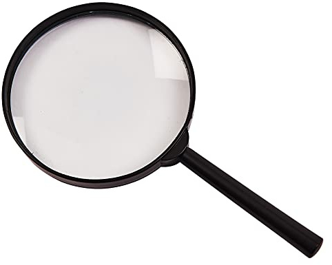 Amtech S2915 Magnifying Glass, 100mm Diameter 4 inch, 3x Magnifying Glass for Kids, Lightweight