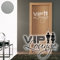 Klebesüchtig A228 Türtattoo - Wandtattoo VIP Lounge 40cm x 31cm Silber - Dekoration - Bad - Wohnzimmer - Aufkleber - Wandsticker