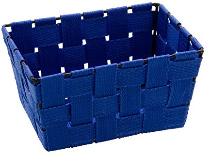 WENKO 20358100 Aufbewahrungskorb Adria, rechteckig, M, blau