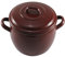 Wurko - Olla Esmalte Marrón Bombeada 22 cm