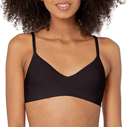 Hanes womensHU11Ultimate Comfy Support Wire-Free Bra Bra - Black - S