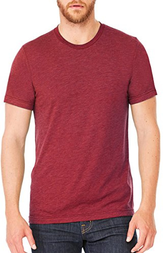 BELLA+CANVAS Unisex Heather CVC Short Sleeve Tee. BC3001CVC S Heather Cardinal