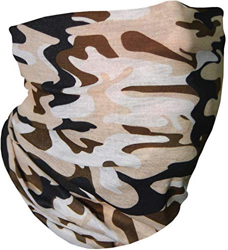 CampTeck U6615 Multifunktion Nahtlos Bandana Kopftuch Balaclava Stirnband - Wüste Camo