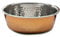 Rosewood Stylish and Modern Copper Non Slip Stainless Steel Dog Bowl, 940ml, clear