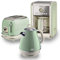Ariete ARPK8 Retro Style Jug Kettle, 2 Slice Toaster and Filter Coffee Machine Set, Vintage Design, Green