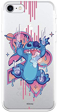 Coque pour iPhone 7 - iPhone 8 Officielle Lilo & Stitch Stitch Graffiti pour protéger votre téléphone. Coque en silicone souple sous licence officielle Disney.