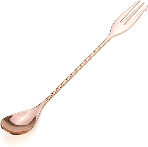 PG Cocktail-Shaker, mit Kupfer überzogener Edelstahl, Barlöffel