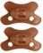 Schnuller Natural 0-6 M Uni Cinnamon/Braun