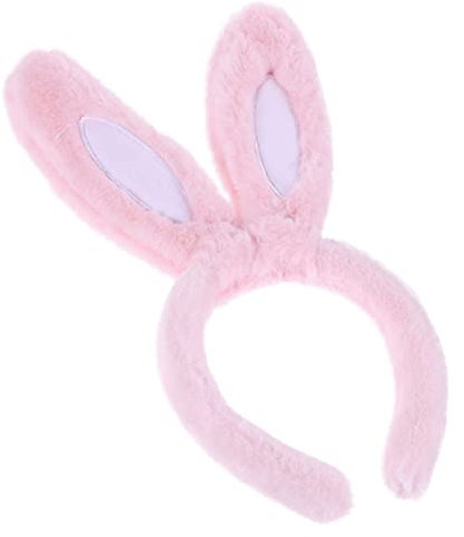 SAFIGLE Mädchen Stirnband Damen Kopfbedeckung Plüsch Ohr Stirnband Haarband Festival Band Cosplay Zubehör