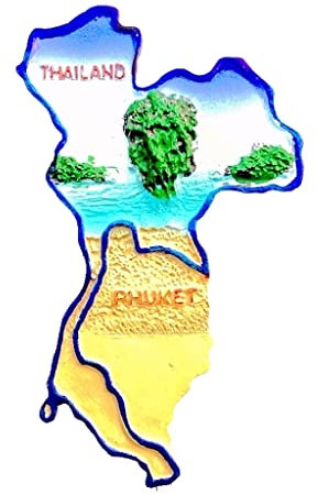 Map Of Thailand Magnet Kitchen Fridge Decorated Magnet