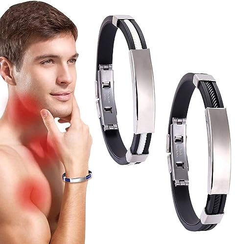 Oveallgo Titan Armband Pro Titan Edelstahl Magnetisches Energiearmband Titan Detox Lymphdrainage Magnetarmband