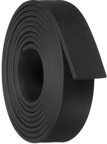 sourcing map Neoprene Gummi Blatt Rollen 20mm(B) x3mm(T) x1.5m(L) Feste Gummidichtung Streifen für Heimwerker Abdichtung Basteln Pads Dichtung Schutz