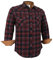 Dctop Chemise en flanelle pour homme - Manches longues - Chemise de bûcheron à carreaux - Bouton pression - Coton - Avec poche - Coupe droite - Décontractée, 6# Russe/marron/noir, XL