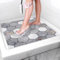 Duschmatte rutschfest Antirutschmatte Dusche 60 x 60 cm: Weich Komfort PVC Luffa Duscheinlage rutschfest mit Ablauflöchern - Schnell Trocknend Anti-Schimmel Rutschmatte Dusche