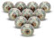 FURNISHFUL FINESSE Cabinet Knobs Boho Grey Ceramic Dresser Pull Handle Kitchen Assorted Kitchen Cabinets Cupboard Knob Farmhouse Decor Furniture Hardware Gold Knobs (Pack of 12, Light Green)