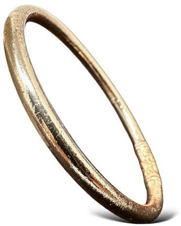 Yvelise Bracelet bouddhiste - Jonc certifié fait en Thailande - Avec Mantra authentique - Champagne - Taille M