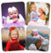 EKAM Personalised Coaster Set of 4, Custom Photo And Text Drink Coaster Using Your Own Photos 9cm x 9cm Square Gloss Finish, Mothers Day Fathers New Home Gift House Warming Kitchenware Tableware Gift