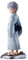 Jilijia Gojo Satoru Figur Anime JJK Figur Stehend Position Q Version Modell PVC Cartoon Figur Statue Desktop Ornamente Sammlerstücke Geschenke 14CM