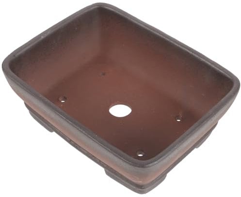 CIYODO Maceta De Bonsái De Arena Morada con Drenaje Decorativa Y Vintage para Suculentas Y Cactus para Oficina Y Hogar Pequeña Y Portable